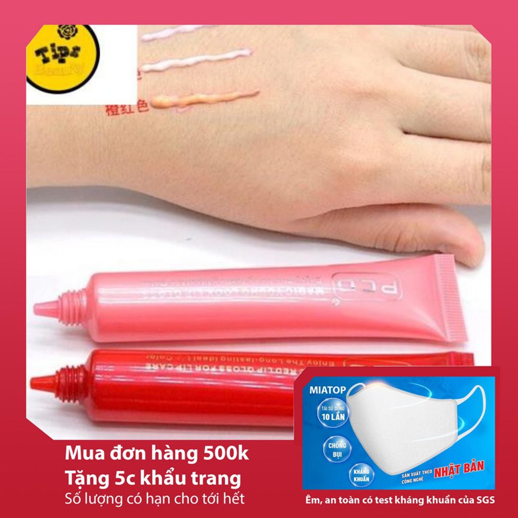 DƯỠNG KÍCH MÀU MÔI PCD CAM (loại 2)( Đơn 500k- nhận Quà HOT- k-h-a-u-t-r-a-n-g)   / tipsbeauty