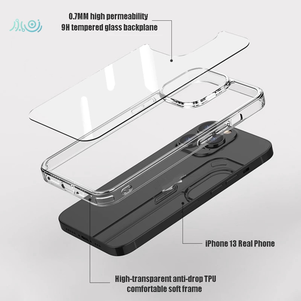 Ốp Điện Thoại Cường Lực Cứng Trong Suốt Sang Trọng Cho iPhone 11 12 13 Pro Max XS Max 13 X XR 7 8 SE 2020