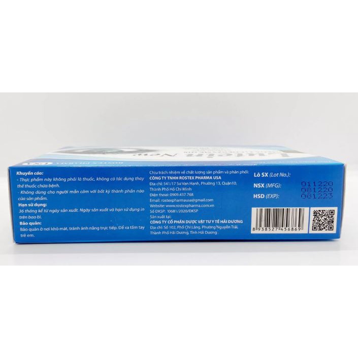 Viên uống bổ mắt LUTEIN NEW tăng cường thị lực, sáng mắt, đỡ mỏi mắt