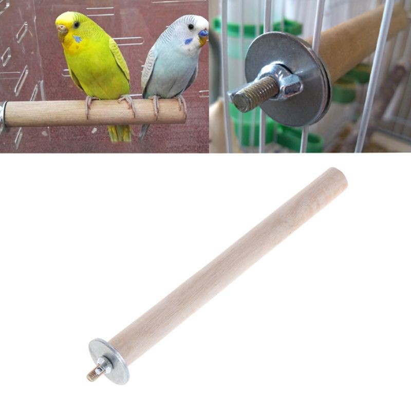 Bộ 15 món đồ chơi nhai/ xích đu/ thanh đứng/ chuông treo bằng gỗ dùng huấn luyện vẹt