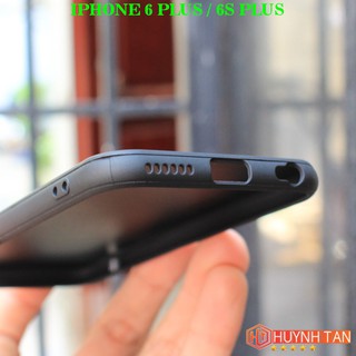 Ốp lưng Iphone 6 Plus , 6S Plus vân vải Jean (Đen)