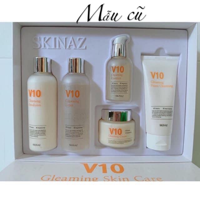 Bộ dưỡng trắng da cao cấp V10 Skinaz Hàn Quốc - Siêu phẩm chăm sóc da 2019