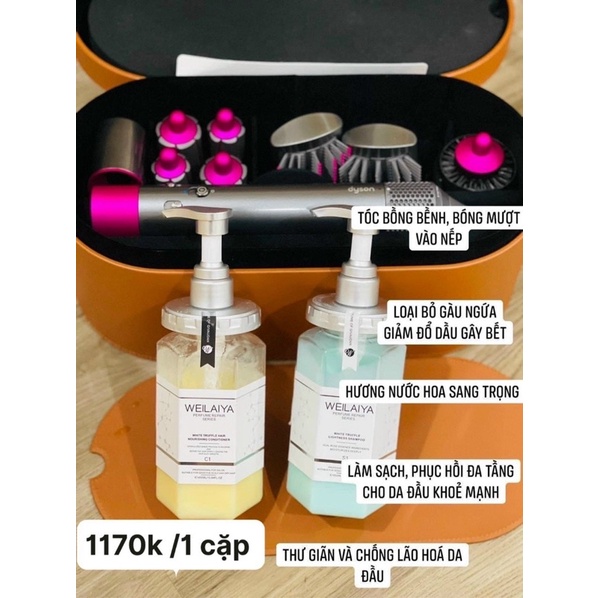 [Tặng quà Mini ] khi mua Bộ dầu gội phục hồi đa tầng Nấm Truffle Weilaiya 450ml