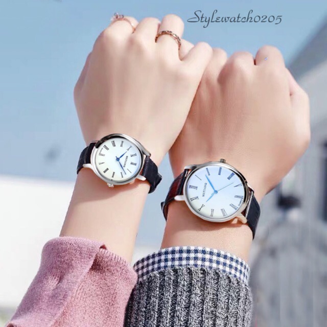 Đồng hồ nam nữ MSTIANQ kim xanh kính phản quang thời trang lịch lãm (Giá 1 cái) | BigBuy360 - bigbuy360.vn