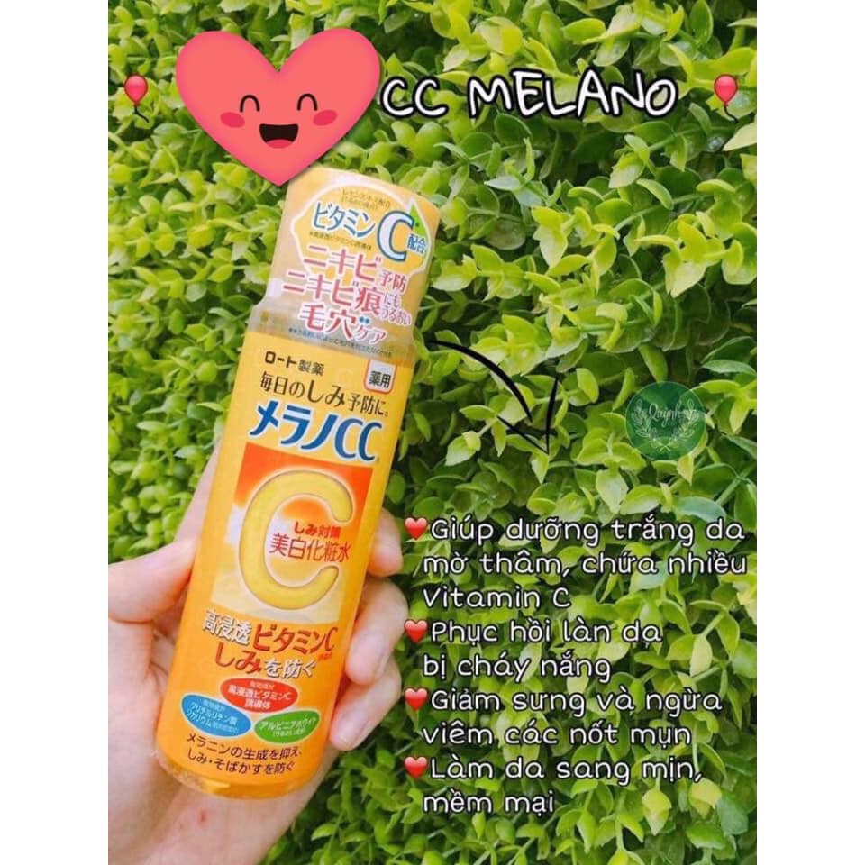 Lotion Melano CC Dưỡng Sáng Da Mờ Thâm Mentholatum Whitening Nhật Bản - Chai 170ml