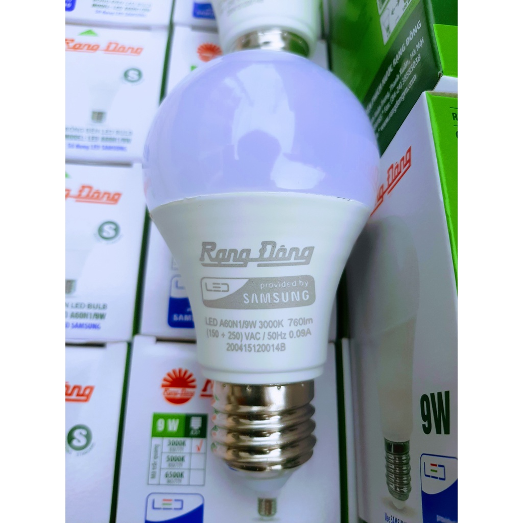 Bóng Đèn Led Buld Tròn 9W Rạng Đông Chính Hãng ( BH 2 Năm )