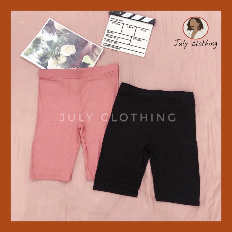 [Ảnh thật shop tự chụp] Quần legging lửng chất tăm co giãn 4 chiều QS013 nhà July