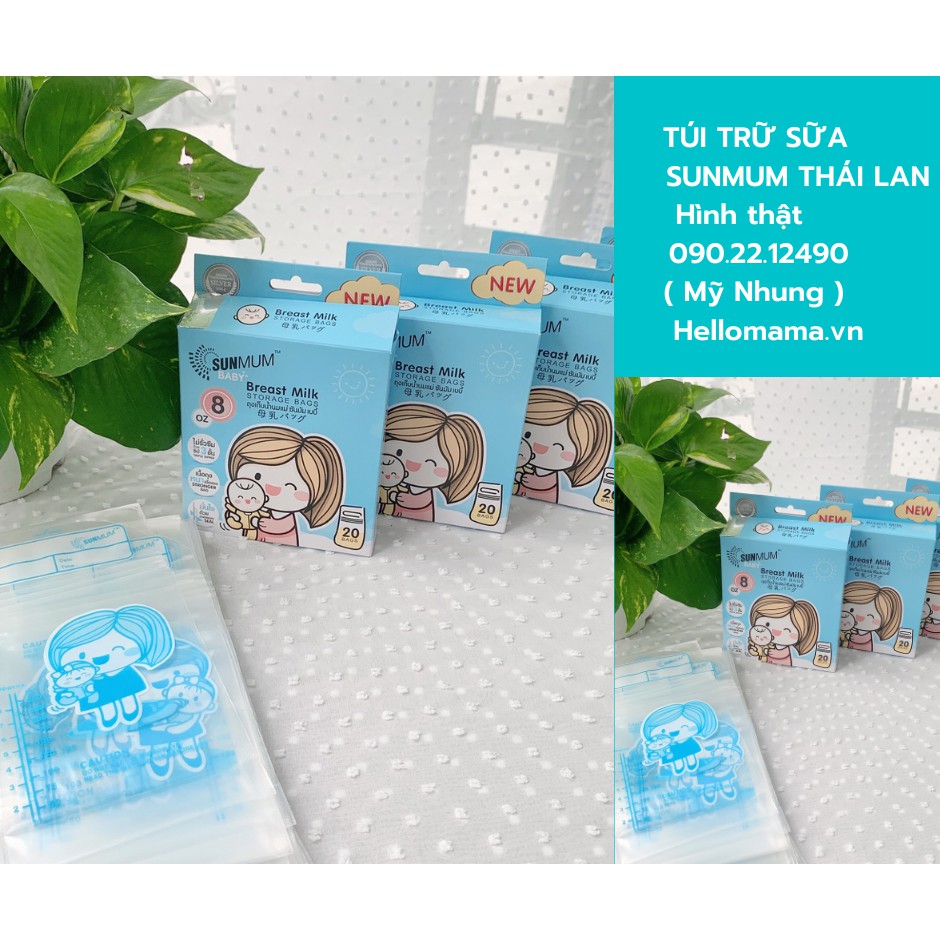Túi trữ sữa SUNMUM - Mẹ trữ sữa cho bé an toàn và tiện lợi
