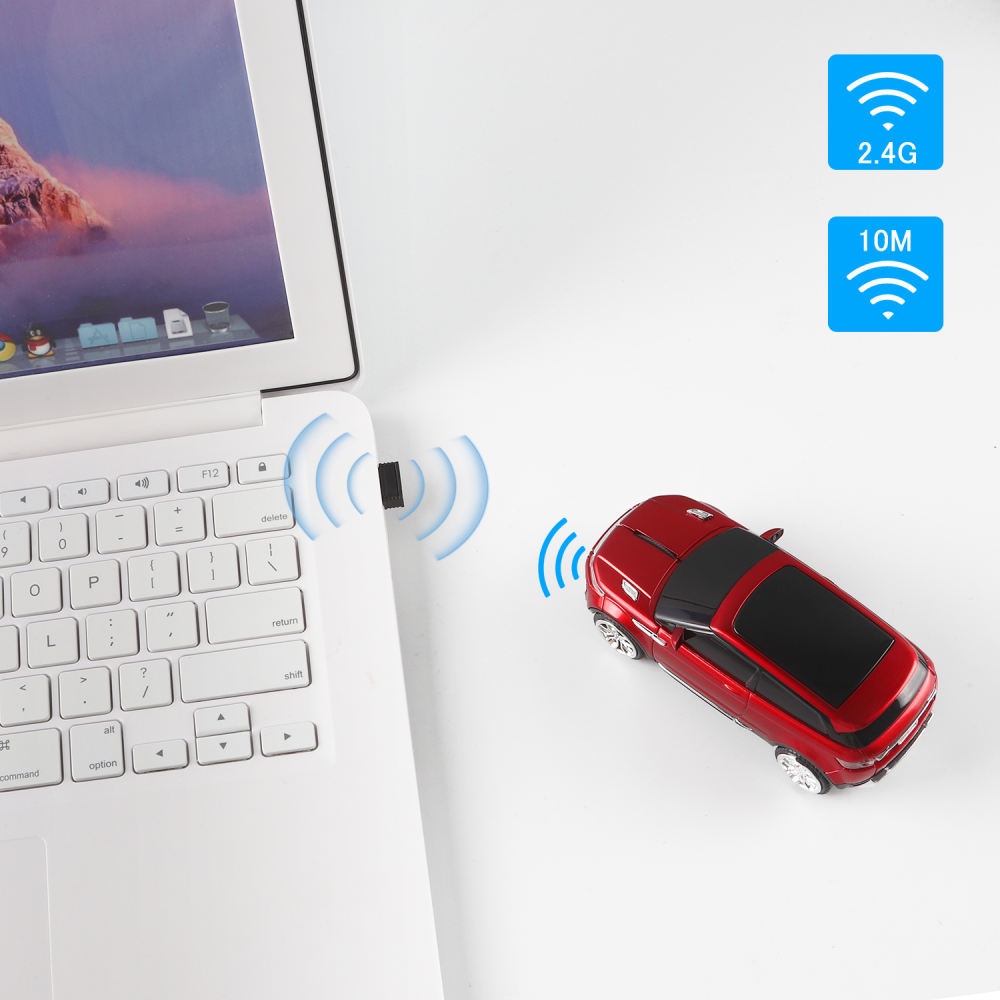 Chuột Quang Không Dây Hình Xe Đua 3D 2.4G Cho PC Laptop