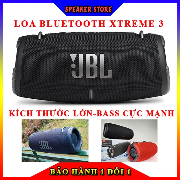 Loa Bluetooth JPL Xtreme 3 Bass cực mạnh Âm thanh lớn Chống thấm nước tốt hỗ trợ cắm USB thẻ nhớ kết