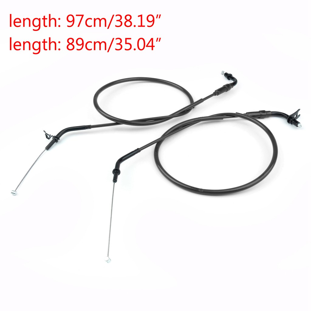 Set dây ga kéo / đẩy Areyourshop màu đen cho Kawasaki Z1000 2011-2013