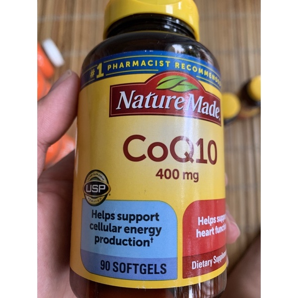 [Sẵn Hcm] Nature Made CoQ10 400mg 90Softgels Hàng Mỹ