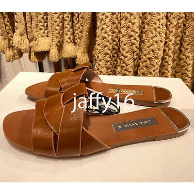 Dép da thật size 36 - Zara authentic