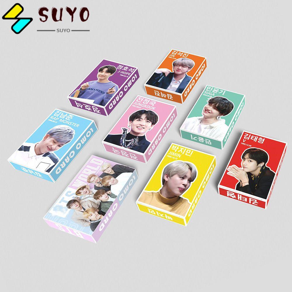 Hộp 54 Tấm Thẻ Ảnh Lomo In Hình Nhóm Nhạc Bts