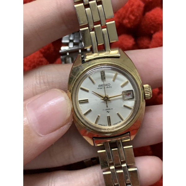 Đồng hồ nữ Seiko Matic lady Lắc lê vàng hàng si