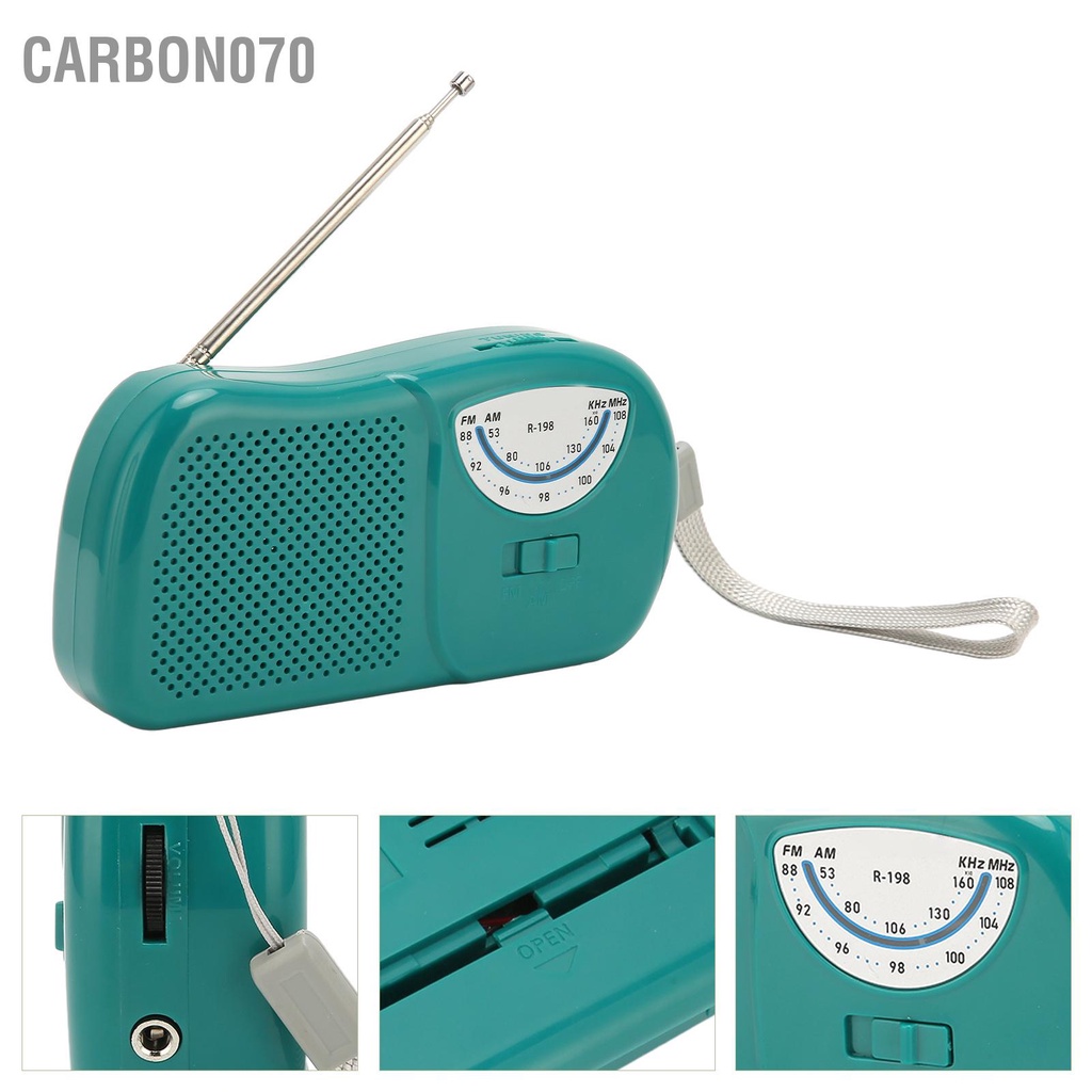 Radio FM AM Mini Độ Nhạy Cao Kèm Loa Tiện Dụng Cho Gia Đình / Ngoài Trời