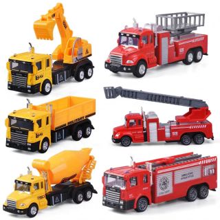 FREESHIP ĐƠN 99K - SET 6 xe sắt die cast cứu hỏa kết hợp ( có ảnh thật )
