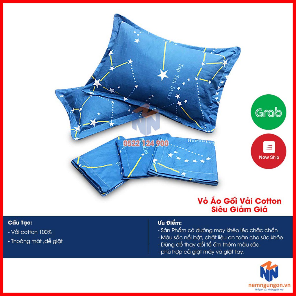 Vỏ áo gối nằm vải cotton [CHỦ YẾU LẤY FEEDBACK] - Giao màu ngẫu nhiên | BigBuy360 - bigbuy360.vn