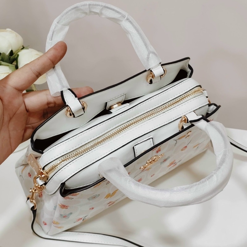 Túi nữ Coach lillie quay xách hoạ tiết sẵn sale