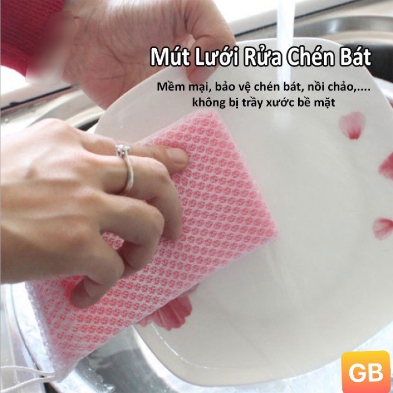set 6 Mút Bông Rửa Bát Nhật Siêu Bền Đẹp