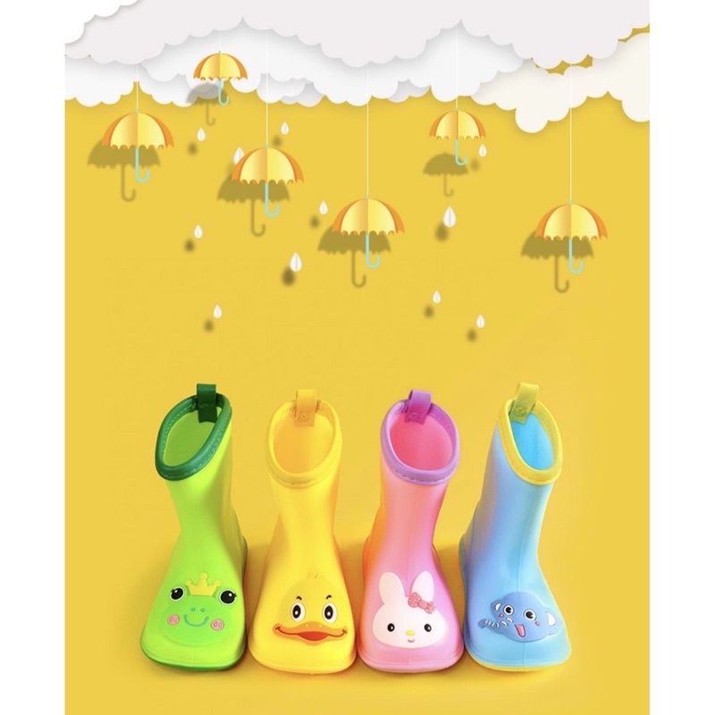 Ủng đi mưa trẻ em nhựa dẻo - ủng làm vườn chống trượt cho bé