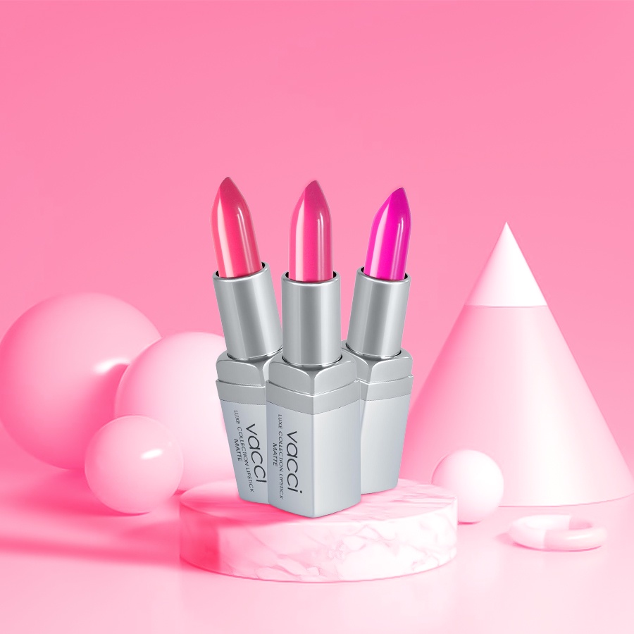 Son Lì Lâu Trôi Dưỡng Môi Cao Cấp Vacci Matte Lipstick - Lâu trôi, lên màu chuẩn, dưỡng môi