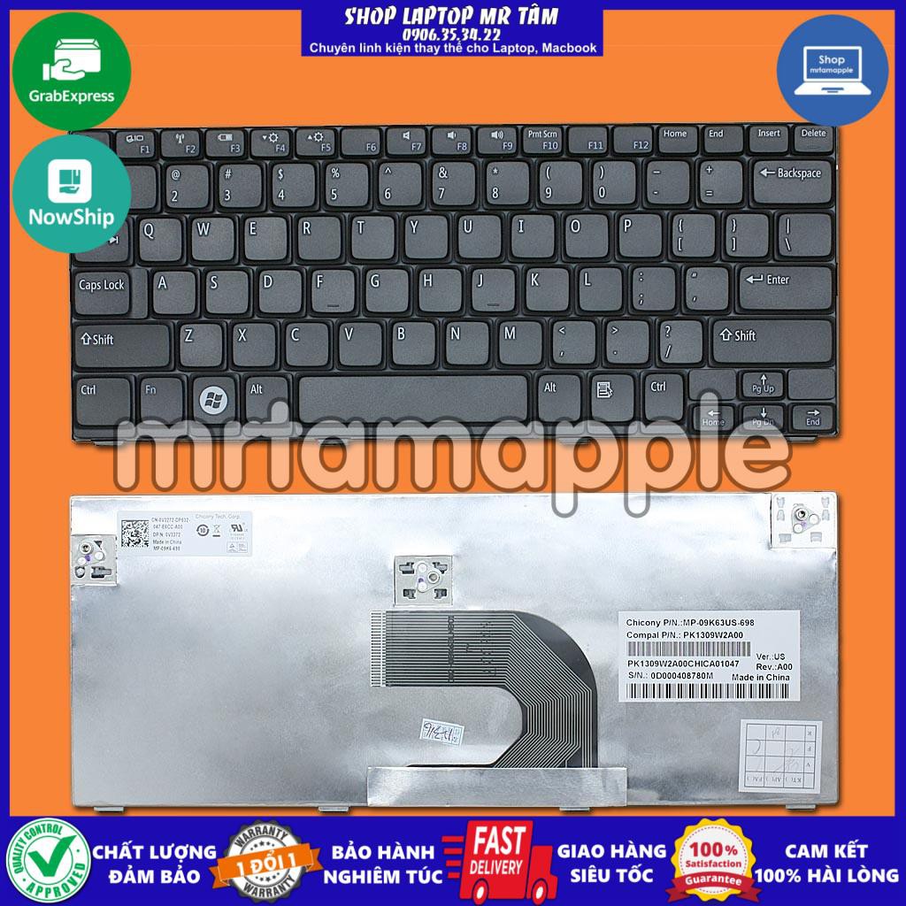 (KEYBOARD) BÀN PHÍM LAPTOP DELL MINI 1012 dùng cho Inspiron mini V3272 1012 1018