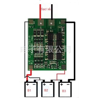 DMF5 Mạch bảo vệ pin Li-ion 3S 12.6V - 25A, cân bằng cell