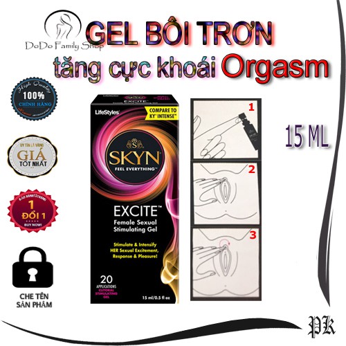 Gel bôi trơn tăng khoái cảm cho nữ Exciter lifestyle USA 15ml hàng cao cấp chính hãng