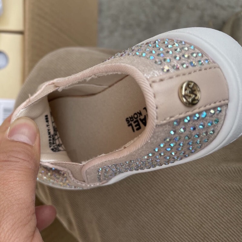 Mẹ và bé giày lười trẻ em MK  Giày thể thao da pu đính đá xuất dư 0322