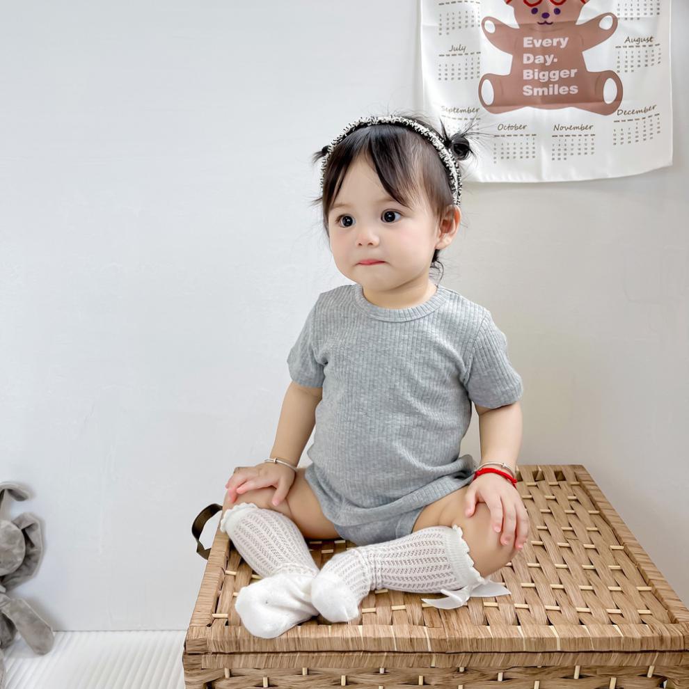 Bộ Quần Áo Cộc Thun Tăm KYS+ cho bé Trai bé Gái - Chất Liệu Cotton Tăm dày dặn chắc chắn (Size từ 6 - 24 Tháng) BR01