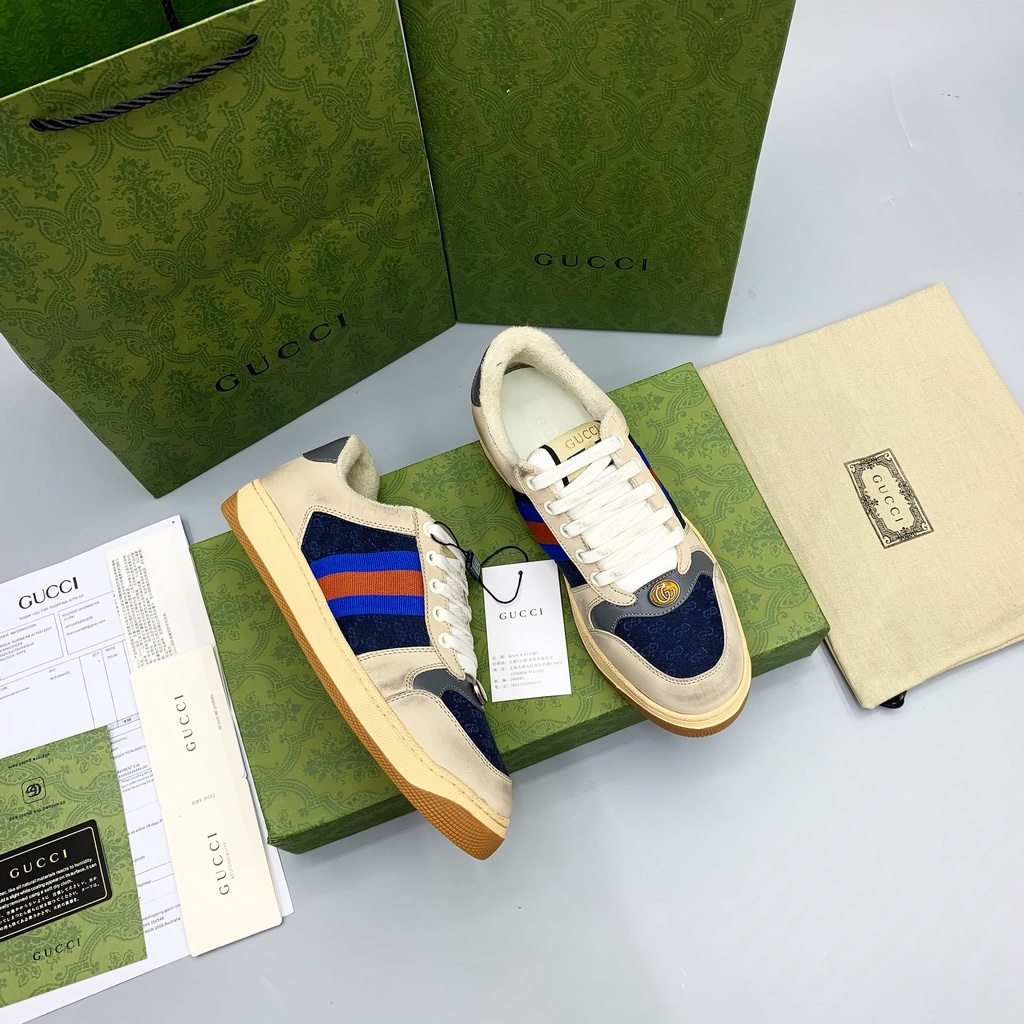 Giày thể thao ☀ FULL BOX BILL GIẤY GÓI ☀ Giày sneaker Gucci Sơn Tùng Like Authetic Da Lộn 11 On Web fullbox phụ kiện túi