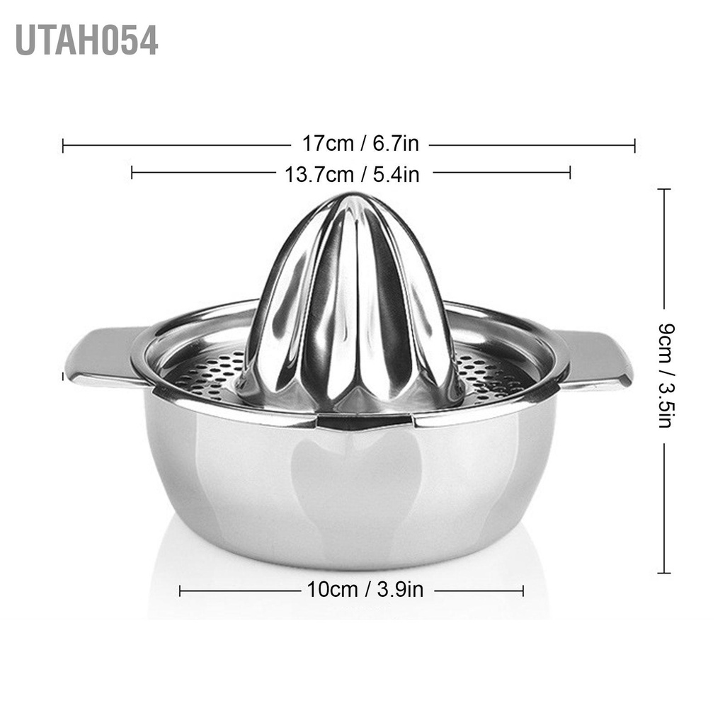 Utah054 Máy ép trái cây bằng tay thép không gỉ Thiết kế chia nhỏ cầm dễ dàng Vệ sinh