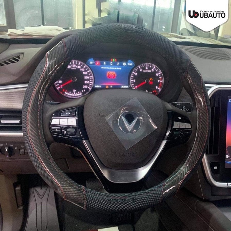 Bọc vô lăng ô tô kháng khuẩn 99% UBAUTO Antibac cao cấp