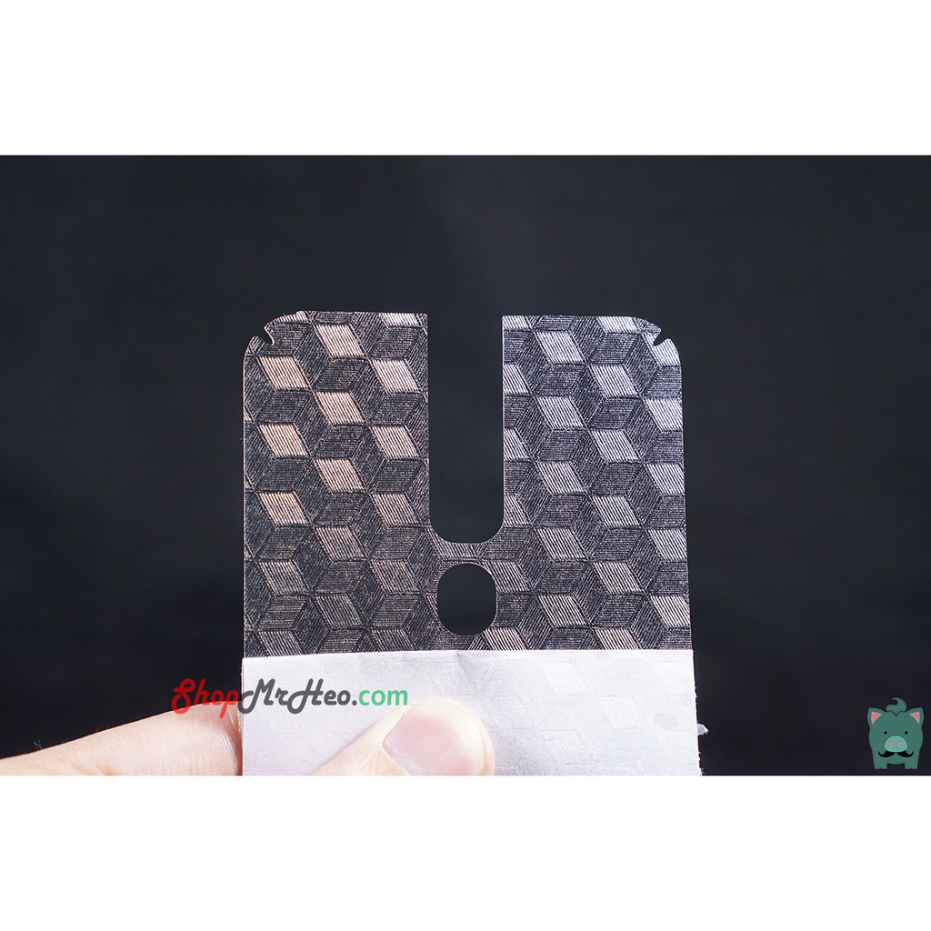 Skin Dán Mặt Sau Lưng Vân 3D OPPO F11 - F11 pro - Carbon. Hình hộp. Nhám