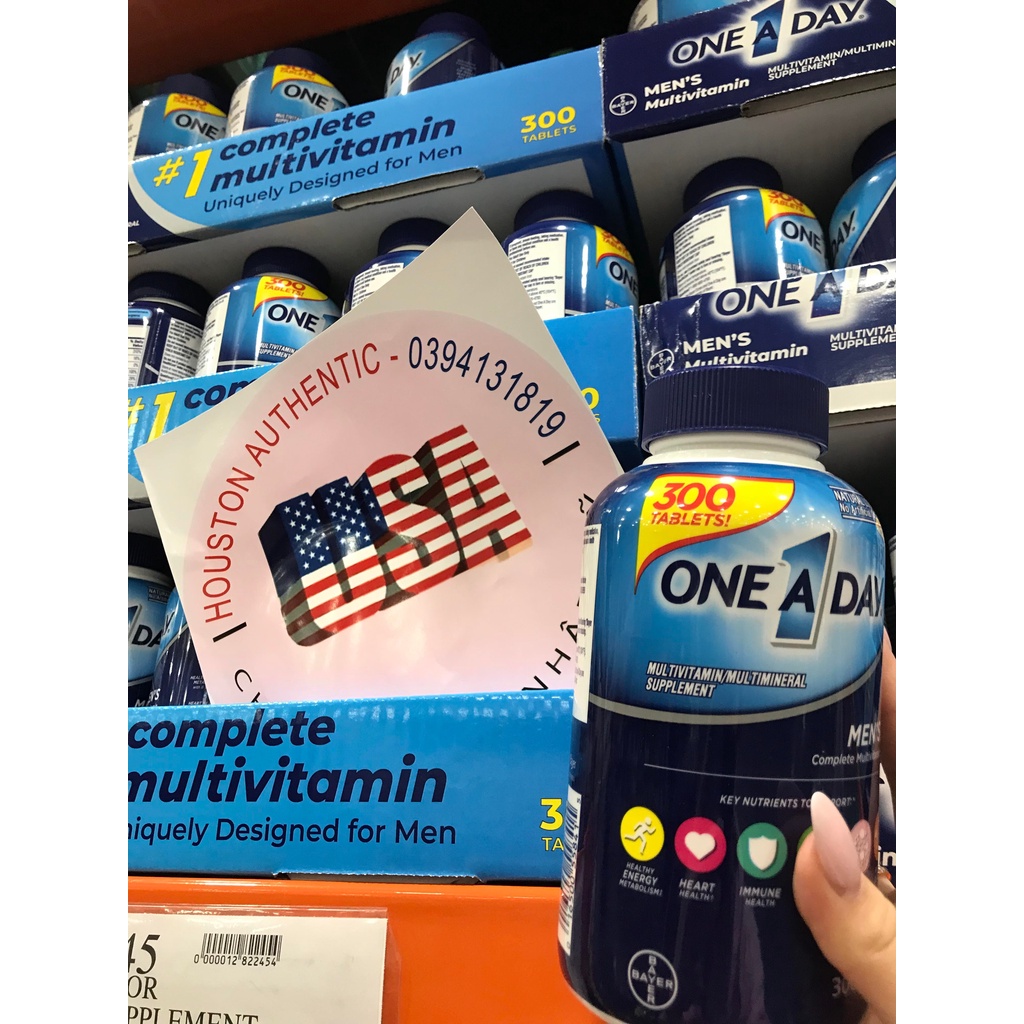 One A Day Men bổ sung Vitamin Khoáng Chất cho Nam dưới 50 tuổi _ Live mua hàng tại Mỹ