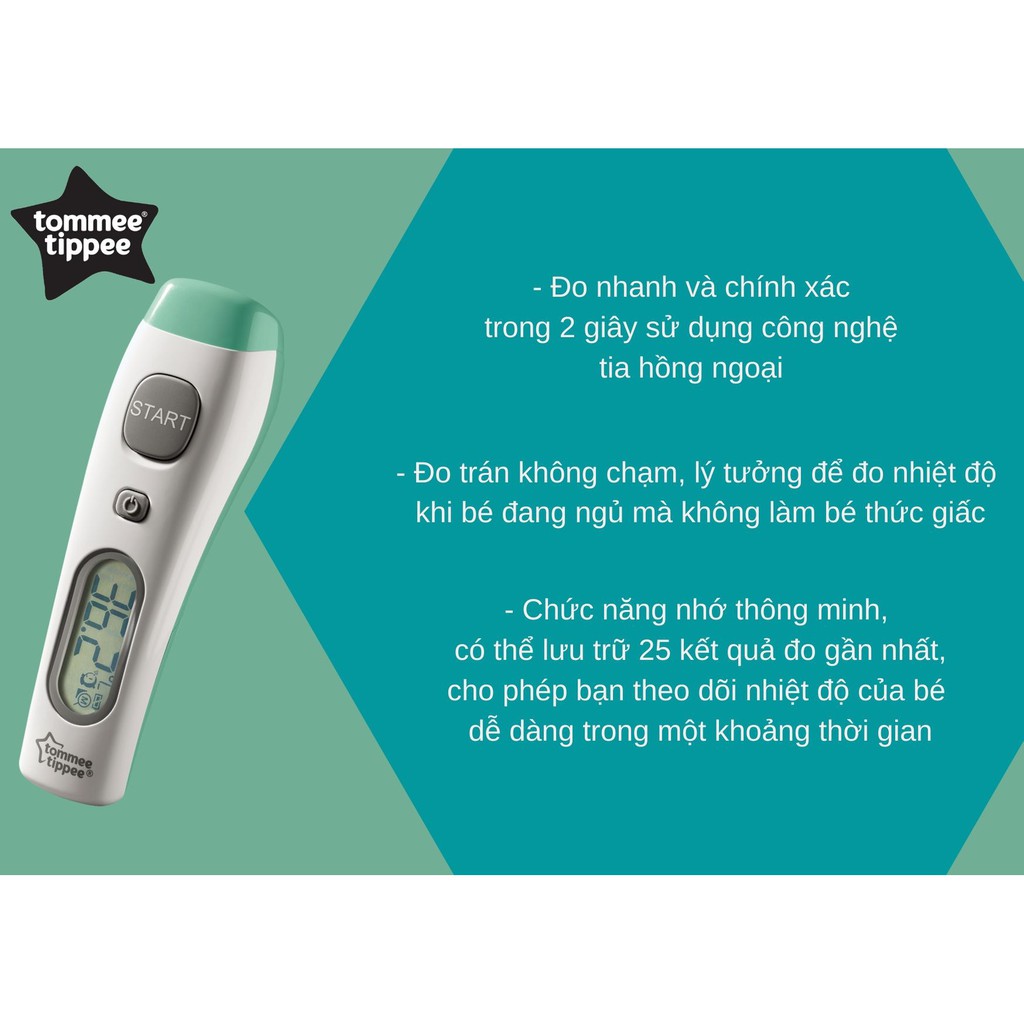 Nhiệt kế đo trán không chạm Tommee Tippee