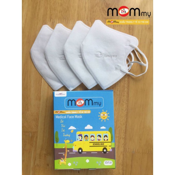 Khẩu trang Mommy Famapro Hộp 10 cái cho bé 5 - 10 tuổi