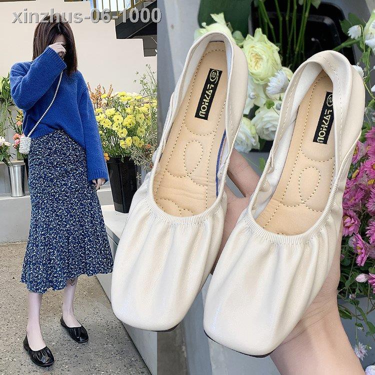 ✙♝☑Giày Búp Bê Nữ Mũi Vuông Thời Trang Xinh Xắn | BigBuy360 - bigbuy360.vn