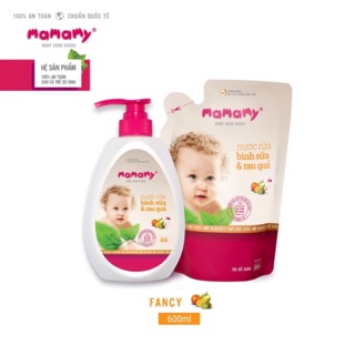 Nước rửa bình sữa Mamamy chai/ túi 600ml