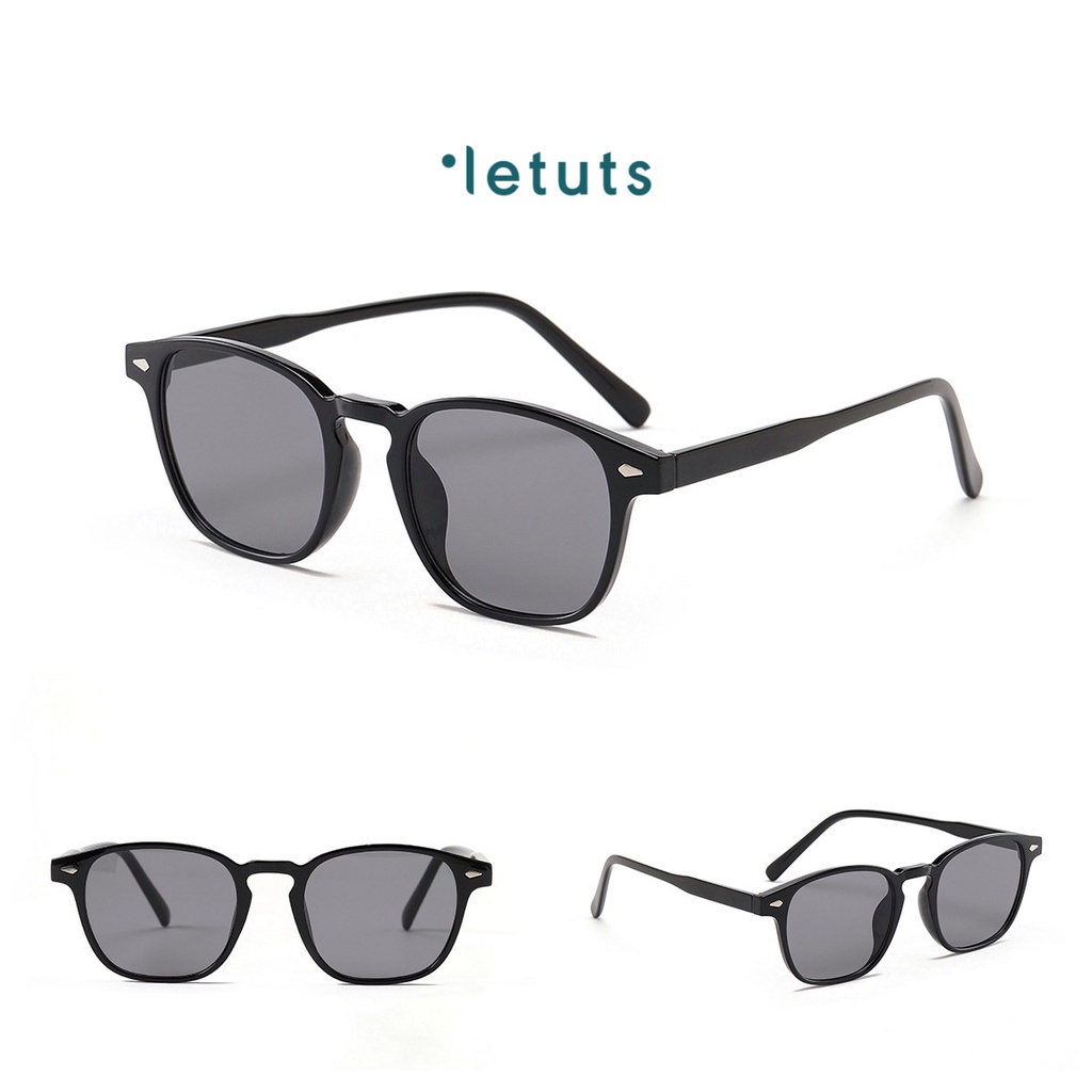 Gọng râm UV400 Nam nữ phong cách vintage dáng oval 3 màu thời trang LTR00051