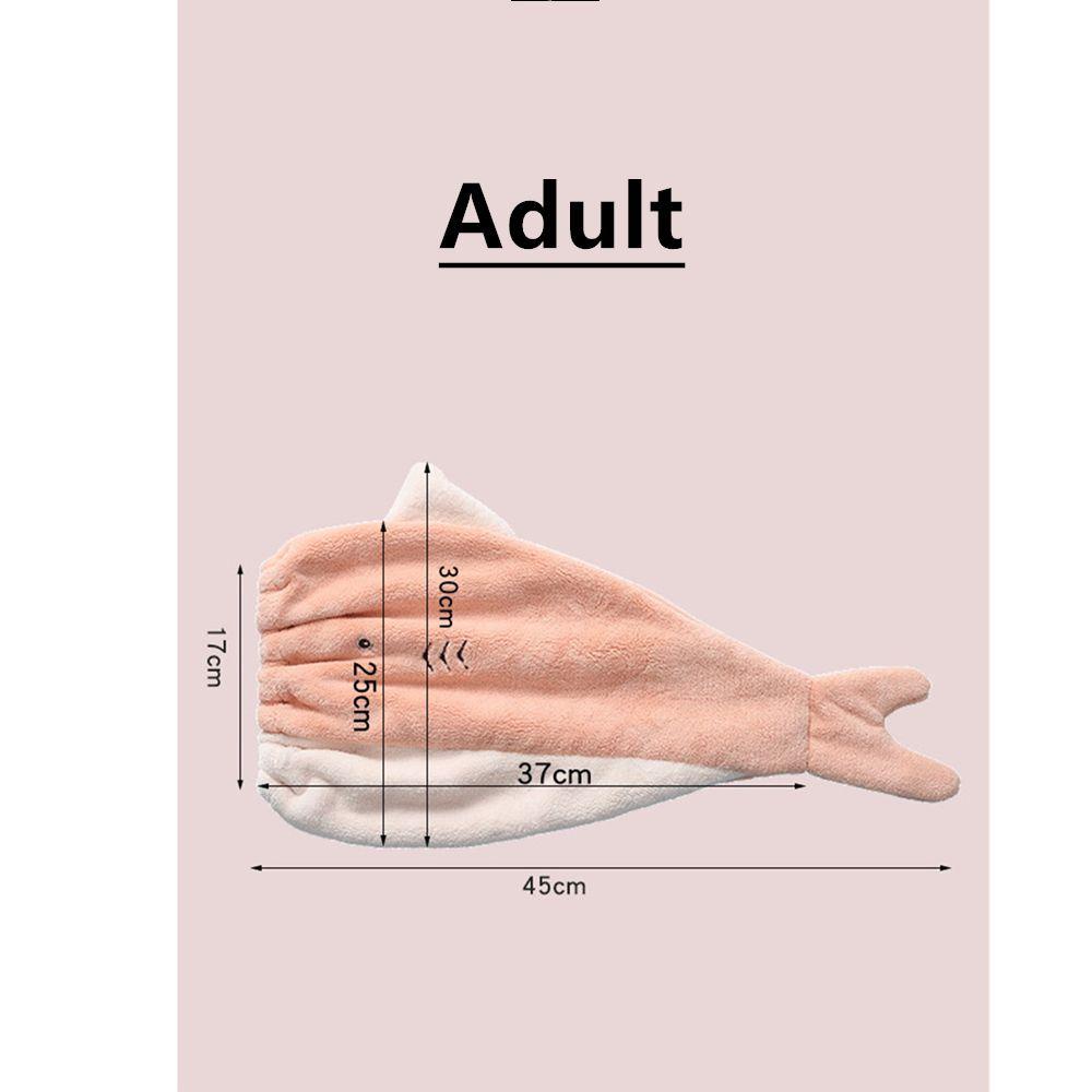 Daphs Mũ Tắm Trùm Đầu Thấm Hút Tốt Nhanh Khô Kiểu Đuôi Cá Cho Người Lớn / Trẻ Em