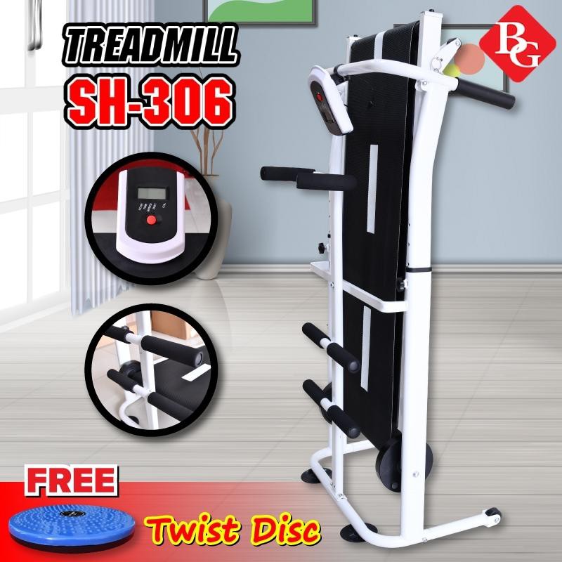 BG Máy chạy bộ cơ 5 in 1 đa năng thích hợp cho cả người lớn và trẻ nhỏ model SH-306 Treadmill