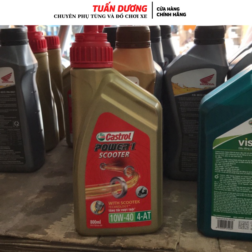 Dầu nhớt xe ga castrol 800ml hàng chính hãng 100%
