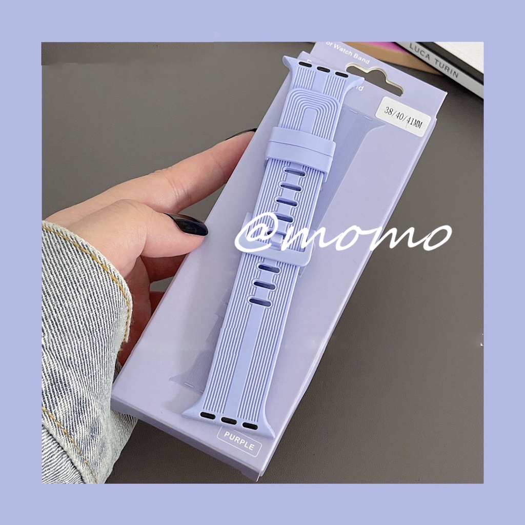 Dây Silicone Thay Thế Cho ĐồNg Hồ Apple Watch Series 7 6 5 4 3 2 1 SE 41mm 45mm 44mm 40mm