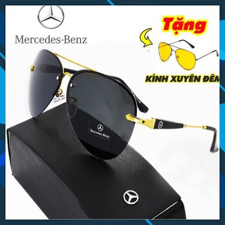 Kính mát nam Mercedes Benz Cao cấp Chống tia UV 400 + Tặng đi đêm