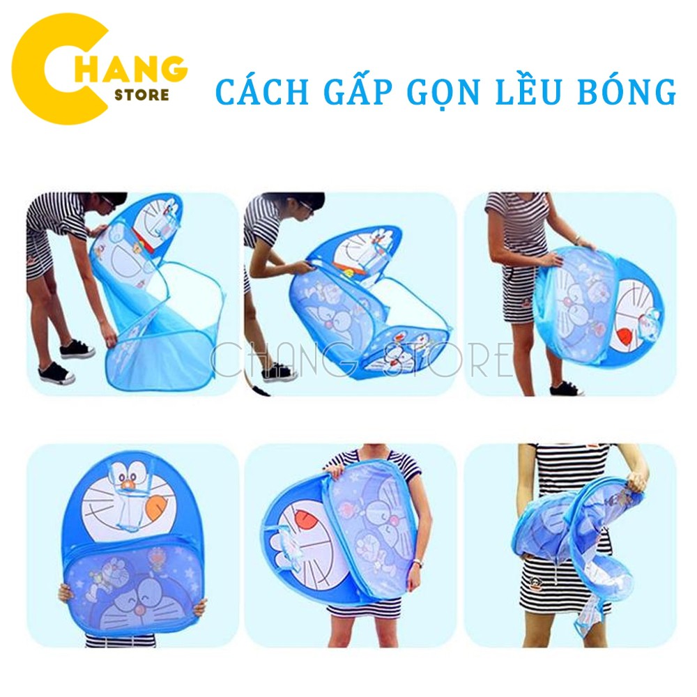 Lều Bóng Đoremon Tặng 100 Quả Bóng Cho Bé Yêu