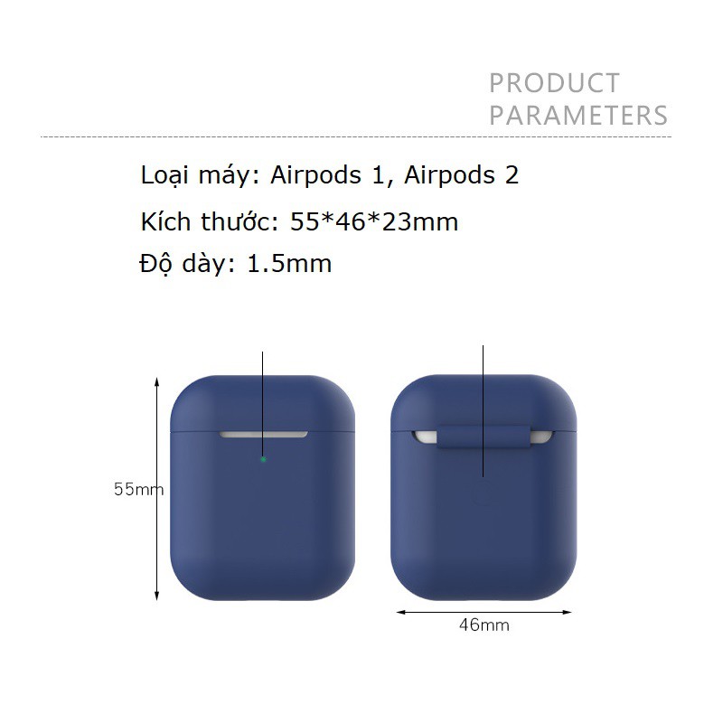 Vỏ ốp case airpod bảo vệ tai nghe không dây bluetooth 1/2/Pro/i12/i9/i7/tws chống va đập - Mac Shock