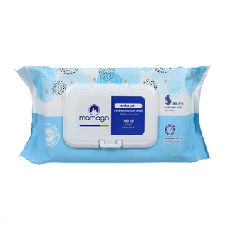Khăn ướt mamago không mùi 100 tờ / 80 tờ - 99.9% nước tinh khiết, an toàn dịu nhẹ - Chính hãng Kidsplaza