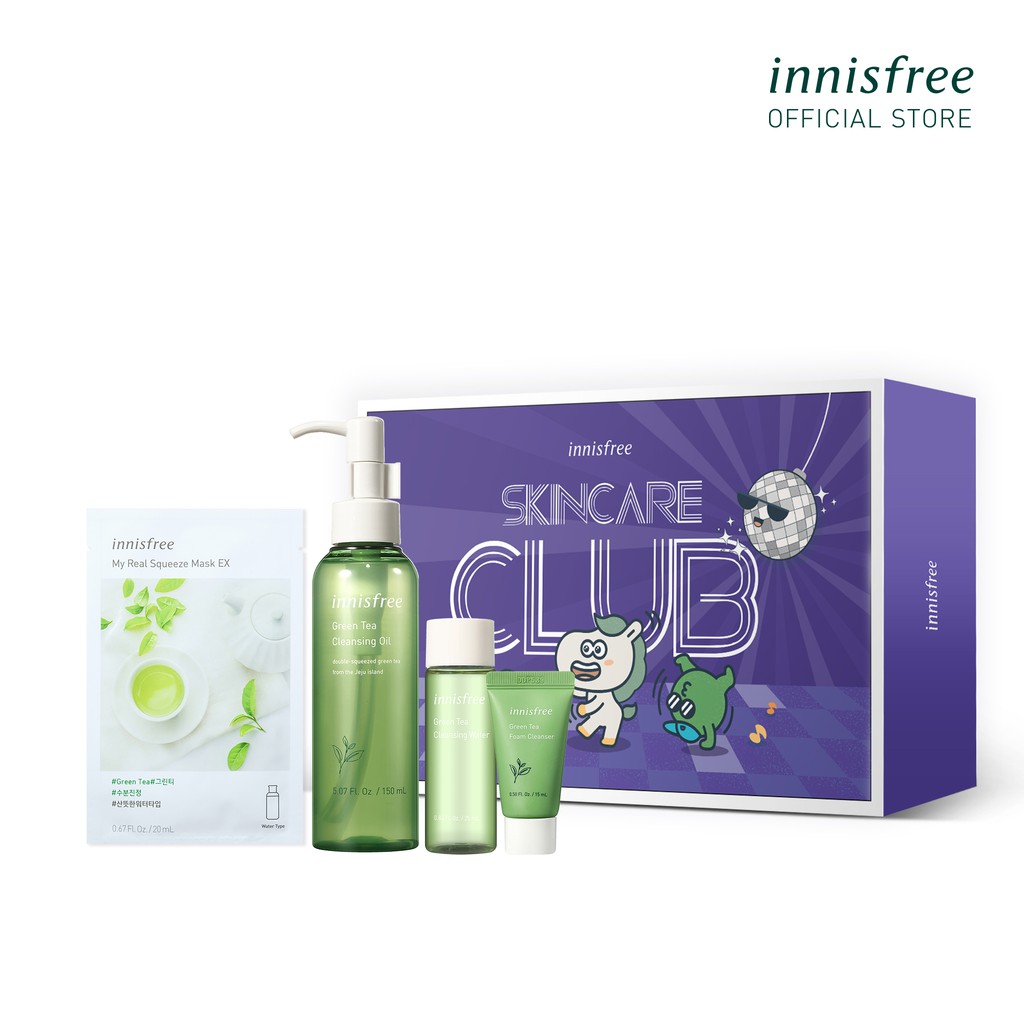 [Mã FMCGMALL -8% đơn 250K] Bộ sản phẩm tẩy trang dưỡng ẩm innisfree Green Tea Cleansing Oil Set | WebRaoVat - webraovat.net.vn